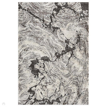 Eleanor Astro ELN01 Modern Abstract Marbled Distressed Soft-Touch High-Density Carved 3D Embossed Hi-Lo Textured Polyblend Light Grey/Charcoal Grey/Taupe/Ivory/Black Rug-Desire Rugs-Rug Love - The Most Loved Rug Store